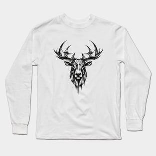 Moose Animal Freedom World Wildlife Wonder Vector Graphic Long Sleeve T-Shirt